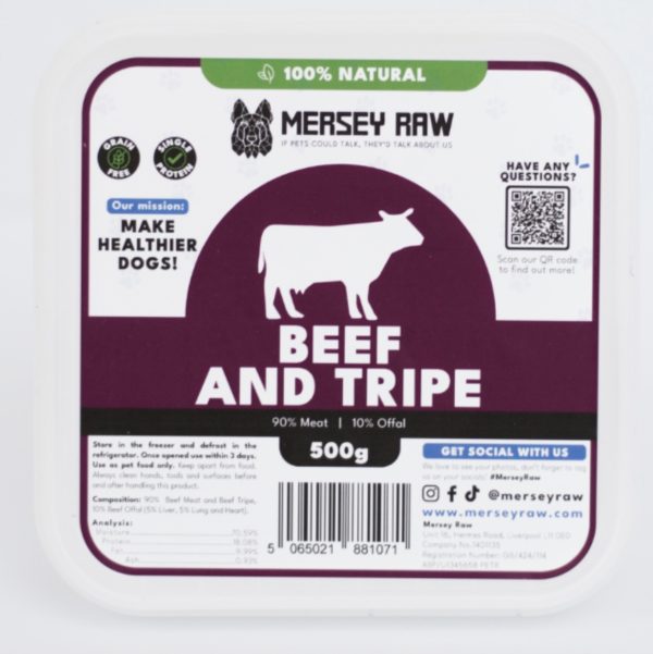 Mersey Raw Pork & Lamb Pack: 90% Meat, 10% Offal.