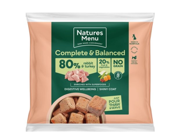 Rabbit & Turkey Nuggets, No Grain, 1kg, with Vegetables.
